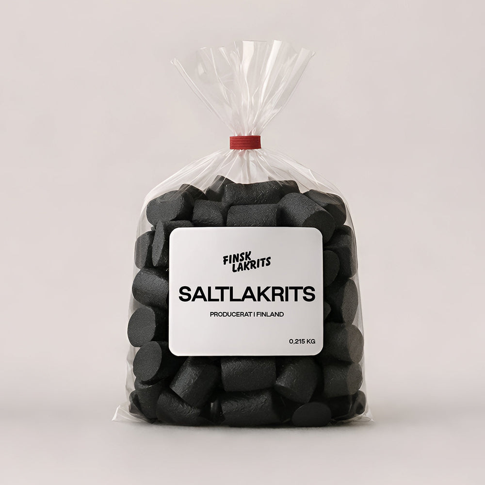 Saltlakrits 215g – Finsk Lakrits