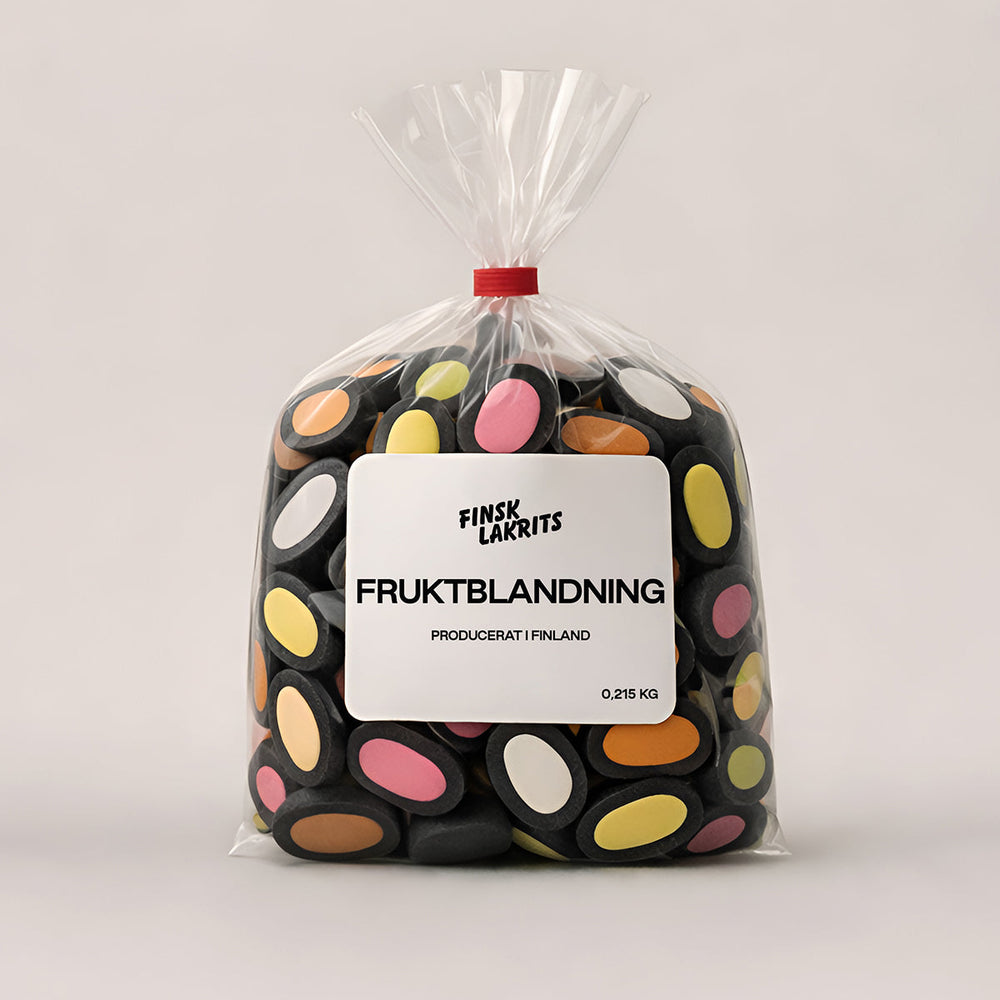 Fruktblandning 215g – Finsk Lakrits