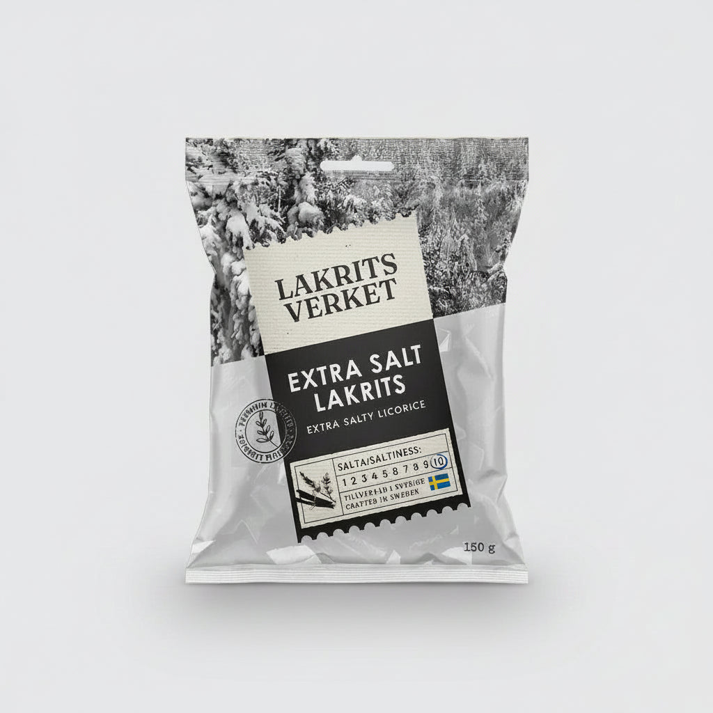 Lakritsverket Extra Salt Lakrits 150g – Scandinavian Sweets