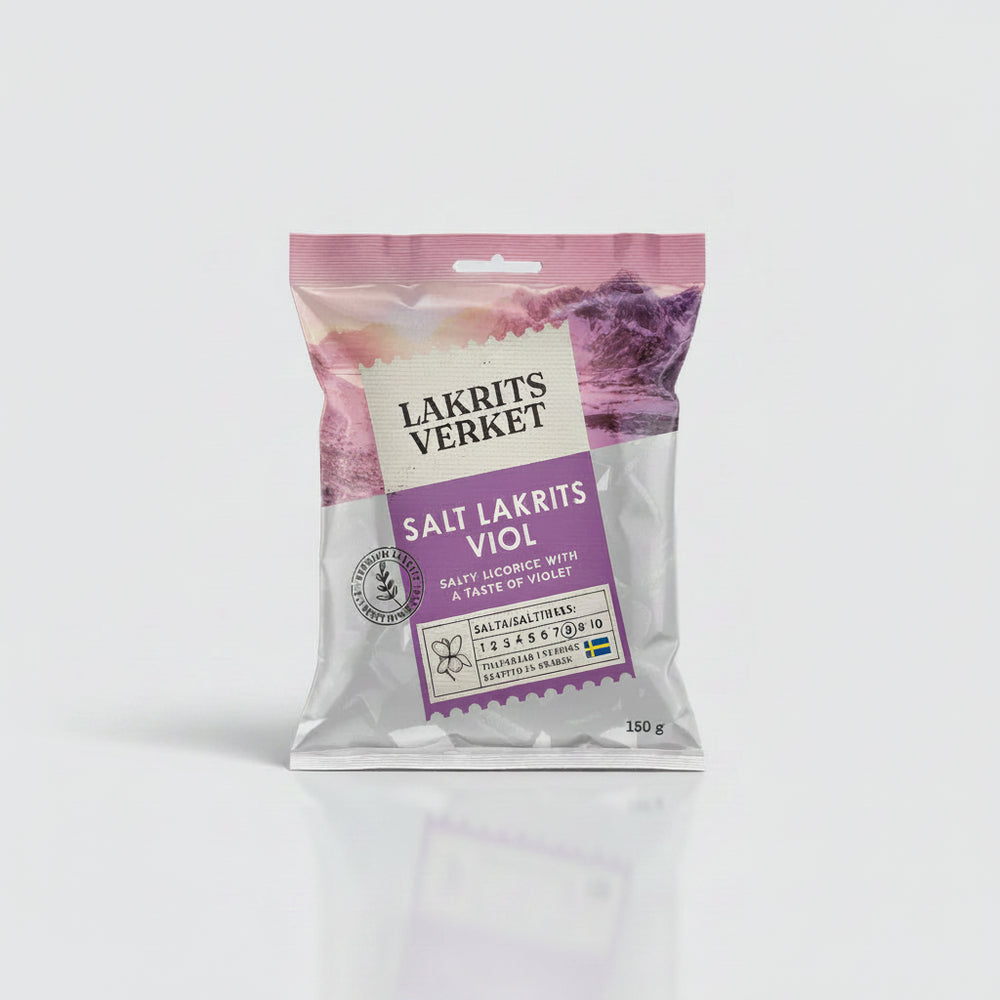 Lakritsverket Salt Viol 150g – Scandinavian Sweets