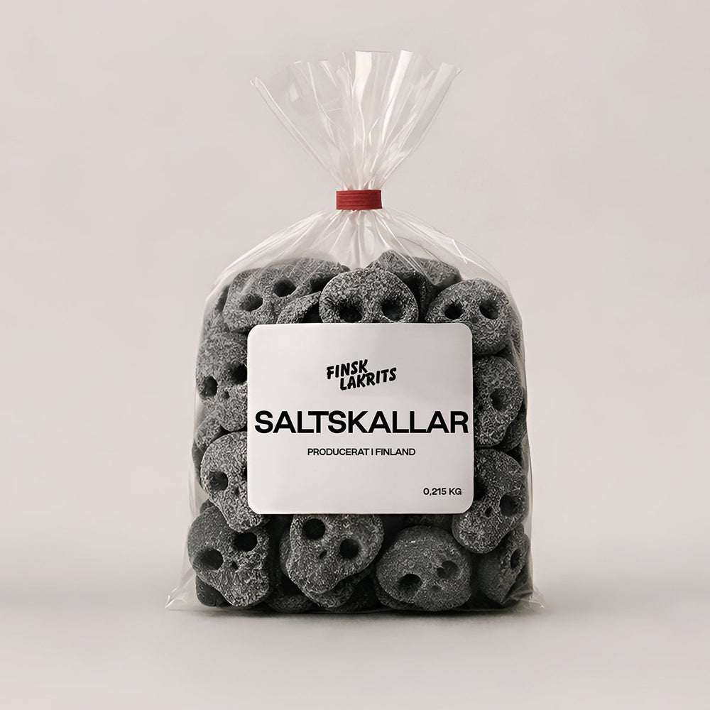 Saltskallar 215g – Finsk Lakrits